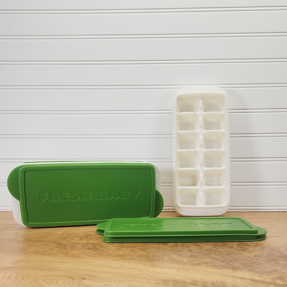 Baby Fresh Frozen Baby Food Storage. 4 Trays And Lids.